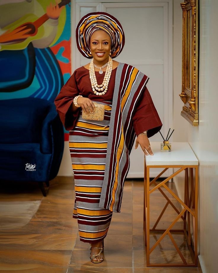 Modern African fabric materials for women including lace, aso-ebi and ready-to-wear